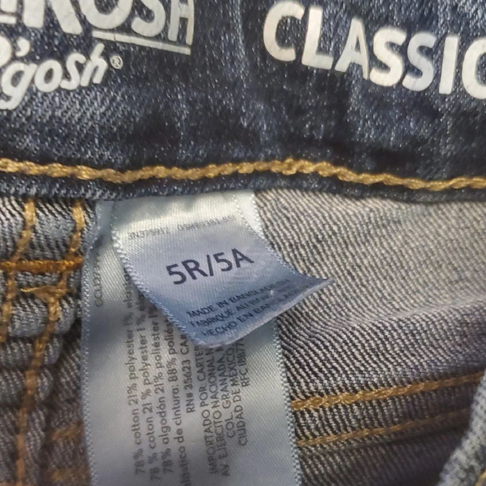 5 For $25 OshKosh B'gosh Classic Blue Denim Jeans Boys Size 5 Regular‎
